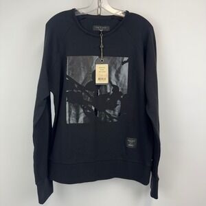 rag & bone Sweatshirt Men M Black Liberty Graphic NWT